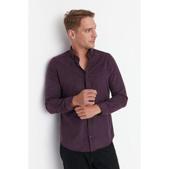 NWT Trendyol Men Slim fit Shirt collar Woven Shirt - Picture 2 of 11